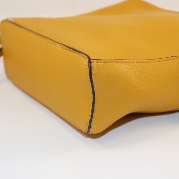 Aldo Mustard Yellow Tassel Crossbody Bag – Circle Ring Detail – Read Description - Picture 4 of 6